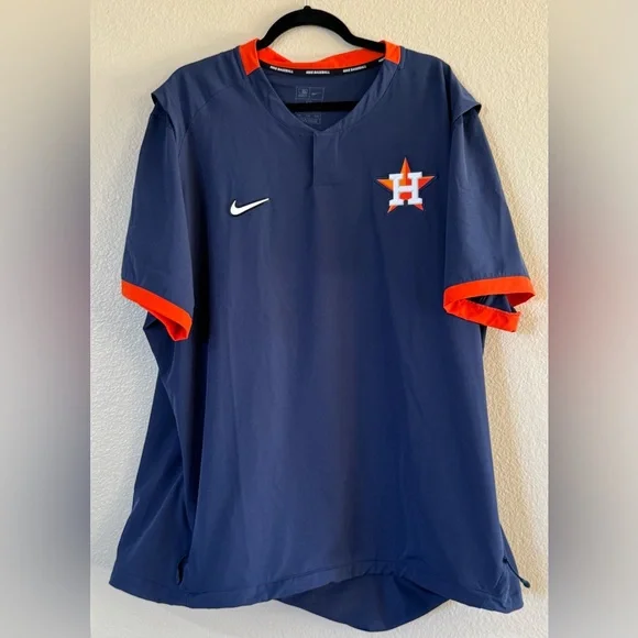 Nike Houston Astros MLB Authentic Collection SS Pullover | Men's XXL | EUC - Picture 1 of 11